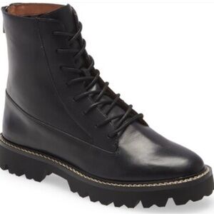 Madewell Citywalk Lugsole Lace-Up Boot in Leather